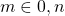 m\in\rrbracket{}0,n\llbracket